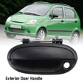 thumbnail image 4 of Poignée de Porte Extérieure Étanche de Remplacement Extérieur Matiz Voiture Touch ABS Métal Noir, 4 of 7