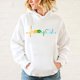 thumbnail image 1 of Sudadera con capucha con estampado de latidos del corazón de conejillo de indias para mujer, sudaderas deportivas casuales de moda, jerséis para mujer, 1 of 5