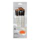 thumbnail image 4 of Sidaley 6 unids/set de pinceles para acuarela, Kit de diferentes formas, pelo de nailon, mango de madera, pincel para pintar, suministros de Type2 NO2, 4 of 6