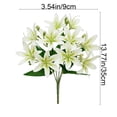 thumbnail image 2 of Artificial Lilies Flower Ornaments for Home, Hotel, Wedding Decor and Perfume, Plastic, 13.77 Inches, 2 of 8