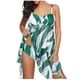 thumbnail image 1 of MKLEKYY Trajes De Baño Completo Mujer Women Mesh Print High Waisted Bikini Sexy Push Up Two Piece Swimsuits Vintage Swimsuit Two Piece Retro Ruched High Waist Print Bikini Set, 1 of 6