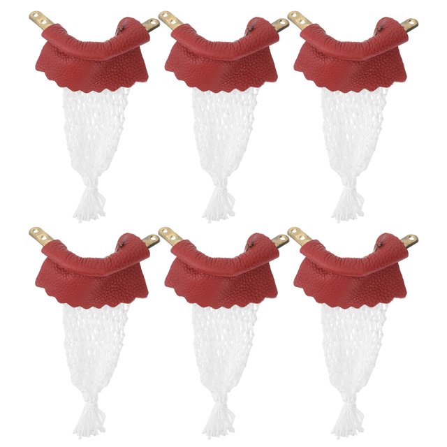 Miangastore 6 Pcs Poches de Billard en Cuir Kit de Remplacement de Sacs de Table de Snooker