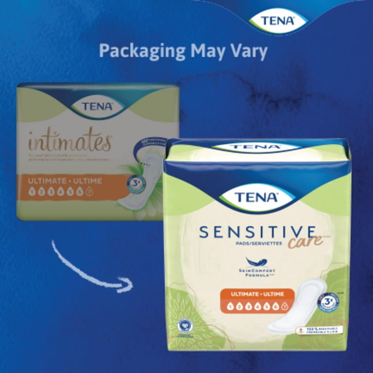 Tena Sensitive Care Ultimate Absorbency Incontinence Pad for Women, 33ct 