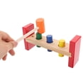 thumbnail image 3 of 1 Set Wooden Hammer Toy Peg Tapping Toy Color Cognitive Percussion Table Playroom Accessory, 3 of 8