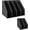 1Pcs Black (4 Compartments), variant on SAYEEC 1Pcs Collapsible Plastic Magazine File Holder Vertical Binder Storage Organizer for Desk Sturdy Upright Desktop Magazine Organizer Folder Rack for Office School Home (3 Compartments, Gray)