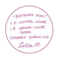 thumbnail image 4 of Enesco Lolita Glassware Birthday Girl Hand Painted Wine Glass 15oz, 4 of 4