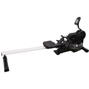 WaveFit Swell Series Water Rower R100 Indoor Home Water Resistance Rowing Machine with Bluetooth Connectivity and Built-in Fitness Metrics Tracking, 300 lb Weight Capacity