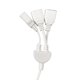 thumbnail image 4 of 1 A 3 Tomacorriente de 2 Clavijas Alimentador de CA Cable de Adaptador de Divisor Cable Sunnimix Cable del divisor de la energía de CA, 4 of 8