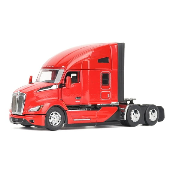 Kenworth T680 76" High Roof Sleeper Cab Truck Tractor Viper Red "Transport Series" 1/50 Diecast Model by Diecast Masters