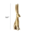 thumbnail image 6 of WKSCLPAI Easter Bunny Tabletop Decor, Modern Minimalist Gold Resin Rabbit Ornaments for Easter & Spring Centerpieces, Decorative Bunny Sculpture Collectibles Gift for Home Indoor Decor, 6 of 6