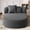 Gray, variant on Modern Chaise Lounge Sofa Bed, 51.6" Boneless Compression Couch with Supportive Pillows, Corduroy Upholstery for Living Room, Bedroom, Reading Nook,Grey
