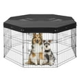 thumbnail image 2 of 30" High Metal Dog Playpen, 8 Panels Foldable with Top Cover - Secure Pet Exercise Pen, 2 of 11
