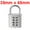 Silver Tone, variant on Uxcell 8-Digit Combination Padlock Push Button Locks for Locker Zinc Alloy Red 1pcs