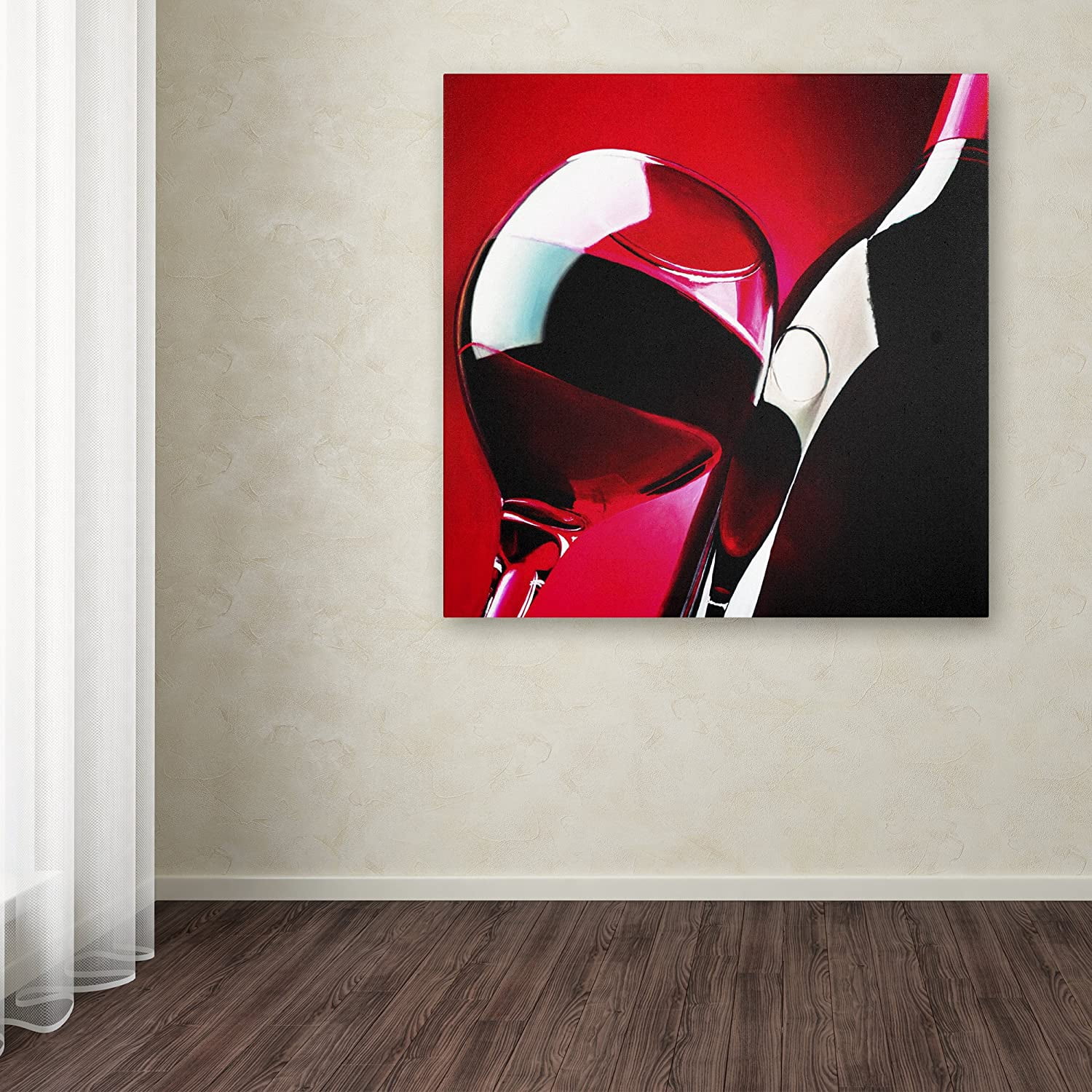 Trademark Art "Red Wine" Giclee Canvas Art