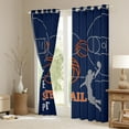 thumbnail image 3 of Castle Fairy Boys Girls Eat Sleep Basketball Black Out Curtains,Ball Gamer Curtains Pack of 2 (42x63 Each),Sport Theme Bedroom Curtains,Luxury Bedroom Decor, 3 of 6