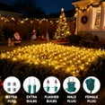 thumbnail image 4 of Joyfy 2 Pack of 150 Christmas Net Lights for Bushes,4 x 6 FT Warm White Incandescent Christmas Lights Net Lights Outdoor Mesh Lights for Bushes Garden Party Xmas Tree Decoration, 4 of 8
