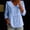 A#Sky Blue, variant on Long Sleeve Crew Neck T Shirts for Women V-Neck Womens Collar Long Sleeve Button Down Shirts Cotton Blend Casual Solid Color Shirts Long