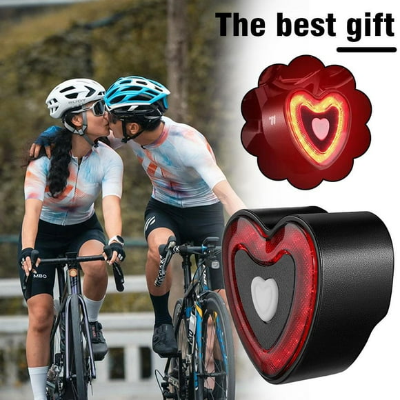 Innovative Heart Shaped Bicycle Tail Light with Easy Features x