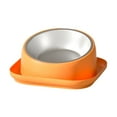 thumbnail image 3 of Cuenco de acero inoxidable Yinane Antideslizante Inclinado 15 degree Naranja, 3 of 8