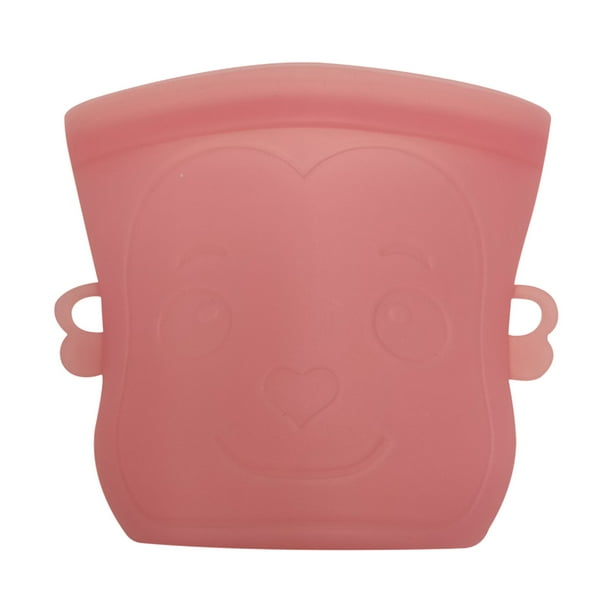 Fiudx Bolsa de Silicona para Refrigerios, Apta para Uso Alimentario, Reutilizable, Resistente a Altas y Bajas Temperaturas, Apta para Congelador y Microondas, Diseño a Prueba de Fugas, Cómodas Asas D