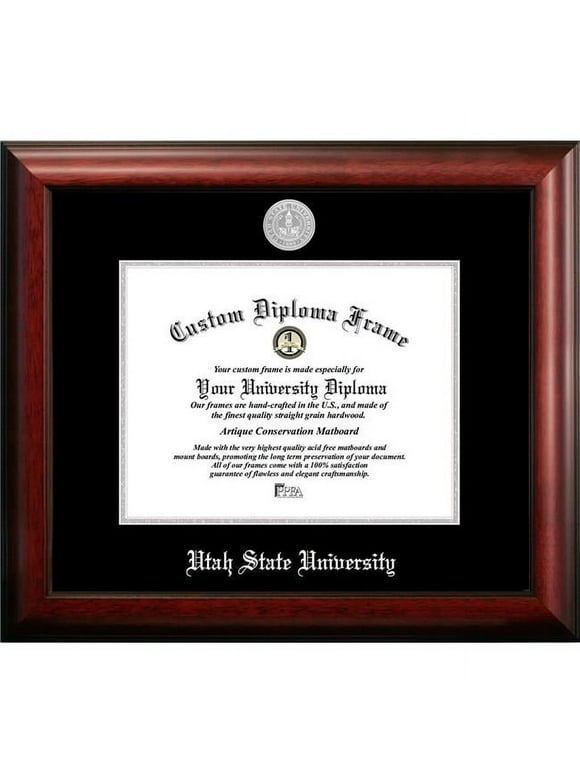 Campus Images  11 x 8.5 in. Utah State University Silver Embossed Diploma Frame
