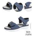 thumbnail image 4 of Flat Sandals for Women, Open-Toe Soft Sole Breathable Elastic Casual, Versatile Spring and Summer Solid Color Round-Toe Slip-On Shoes, 4 of 9