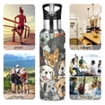 thumbnail image 4 of ALAZA Cute Doodle Dog Corgi Water Bottle Insulated Flask Stainless Steel Straw Lid 20 oz, 4 of 6