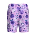 thumbnail image 5 of Naloa Violet Men's Short Pajama Pants, Lounge Comfort Shorts with Elasticized Waistband and Side Pockets - X-Large, 5 of 9
