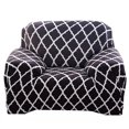 thumbnail image 2 of Shanna Stretch Sofa Slipcover Non Slip Couch Covers for 1 2 3 4 Seater and Sectional Couch, Sofa Furniture Protector(1 Seater,Black Geometry), 2 of 7