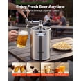 thumbnail image 2 of VEVOR 170oz Mini Keg, Pressurized Growler Tap System, 304 Stainless Steel Beer Kit, with Co2 Regulator, Self-Closing Faucet, Keeps Fresh and Carbonation for Homebrew, Craft and Draft Beer, 2 of 9