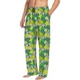 thumbnail image 3 of Kdxio Cartoon Koala Bear and Leaf Print Men's Sleep Pajama Pant Lounge Pants with Pockets, 3 of 8