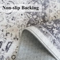 thumbnail image 3 of Hallway 4x8 Washable Runner Rug: Oriental Stain Resistant Entryway Kitchen Rug Farmhouse Soft Carpet For Bathroom Bedroom Thin Laundry Room Floor Mat With Non Slip Backing Pets Family(4x8 Grey), 3 of 8
