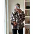 thumbnail image 5 of Abrigo de piel sintética peluda de manga larga con estampado de leopardo para mujer, chaqueta cálida gruesa con cuello a la moda, ropa de calle de oficina para mujer 2024, 5 of 5