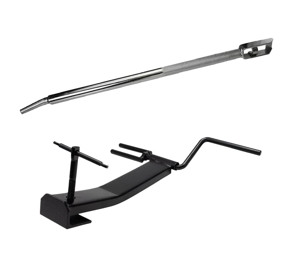 KJE Portable Strap Winder For Flatbed Trailers – Hand Crank Winch Winder, Tool-Free Installation