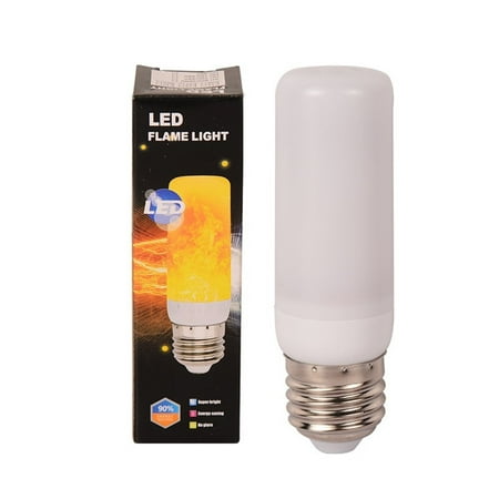 

KLFGJ LED light 4 Modes E27 LED Flame Effect Bulb Creative Flickering Simulation Decorative Ambient Light