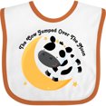 thumbnail image 3 of Inktastic Cow Jumped over the Moon Boys or Girls Baby Bib, 3 of 4