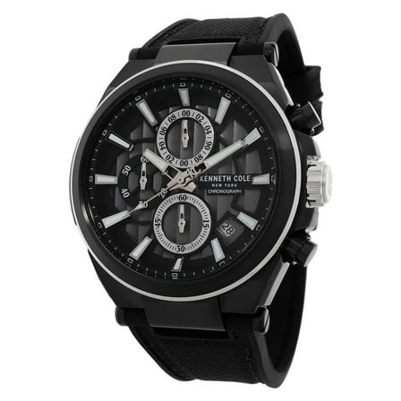 Kenneth Cole New York Chronograph Quartz Black Dial Men's Watch KCWGO0065701