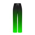 thumbnail image 5 of Lydiaunistar Womens High Waist Elastic Checkered Print Long Pants with Drawstring & Side Pockets for Sports Casual Beach - All Season Polyester Green, 5 of 5