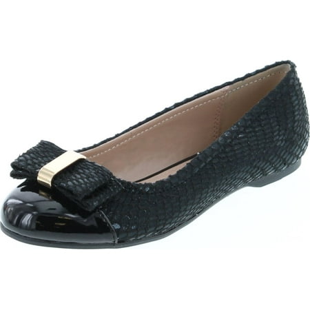 

Jessica Simpson Portia Flat Shoes Black Microsuede 12