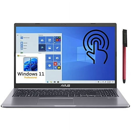 [Windows 11 Pro] ASUS VivoBook 15 Business Laptop, 15.6" FHD Touchscreen, Intel Quad-Core i5-1135G7 (Beat i7-1065G7), 12GB DDR4 RAM, 1TB PCIe SSD, Backlit KB, WiFi, Bluetooth, Gray, 64GB Flash Drive