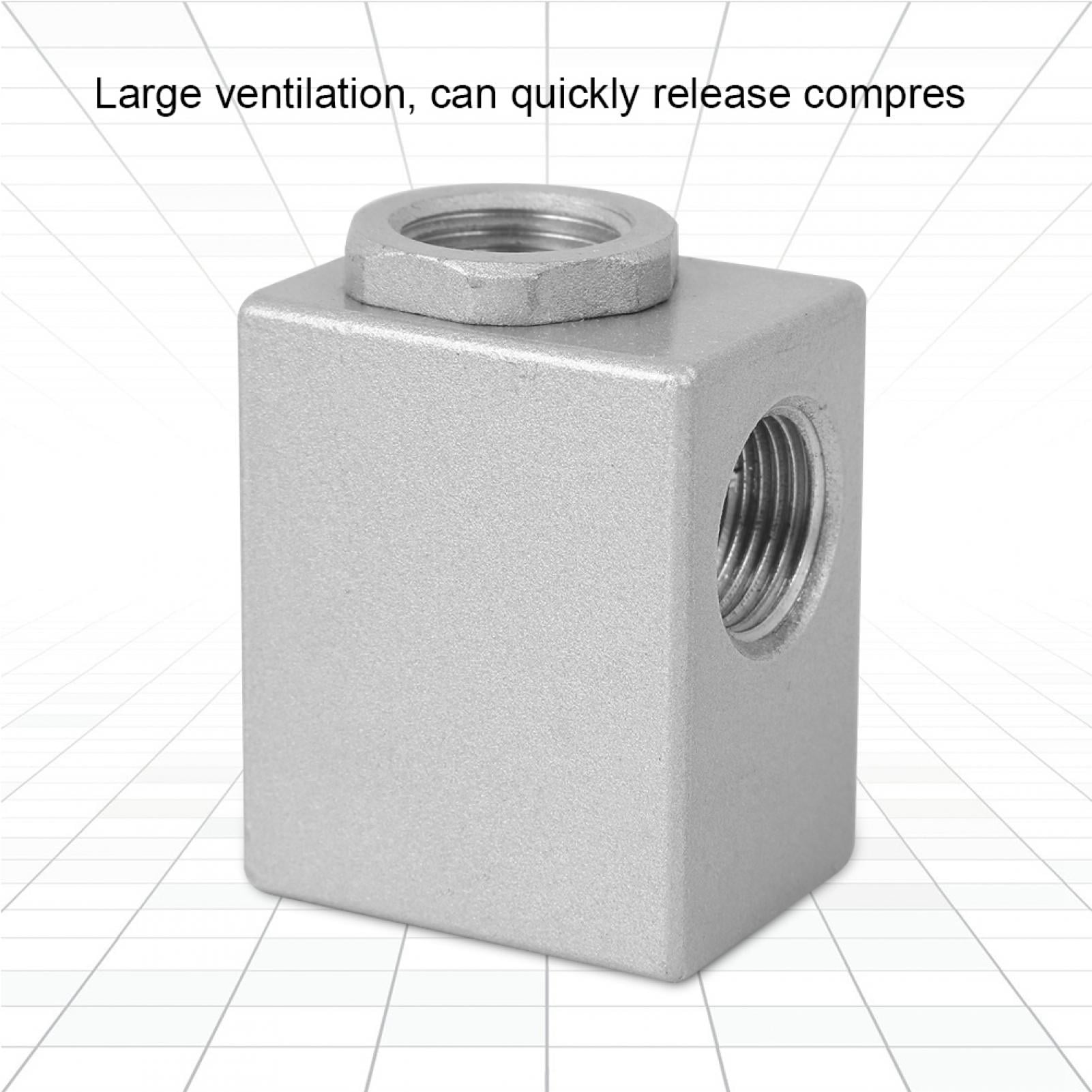 Quick Exhaust Valve G3/8in Aluminum Alloy Large Ventilation for Air 0-0.95Mpa QE-03 