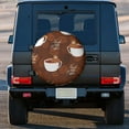 thumbnail image 3 of Kdxio Cute Sloths Bear Relaxing In Coffee Cup for Tire Cover Wheel Protectors Tyre Covers Weatherproof Wheel Covers Universal Fit for Trailer Rv SUV Truck Camper Travel Trailers 17 inch, 3 of 8