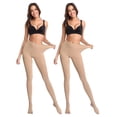 thumbnail image 1 of Malla Media Térmica Mujer Forro Polar Afelpado Caliente 2 Piezas Beige Unitalla, 1 of 6