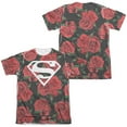 thumbnail image 1 of Superman - Super Floral (Front/Back Print) - Short Sleeve Shirt - Large, 1 of 2