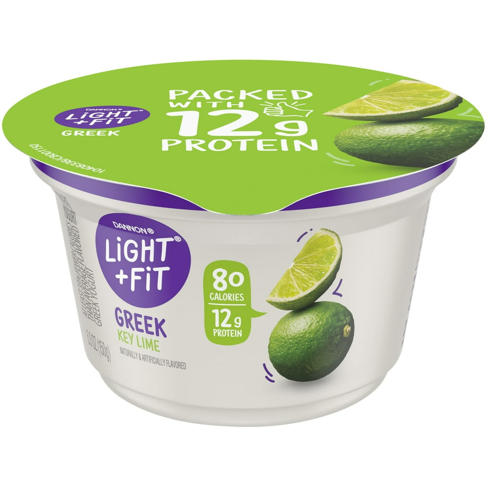 Light + Fit Nonfat GlutenFree Key Lime Greek Yogurt, 5.3 Oz. Walmart