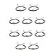 thumbnail image 1 of Juego de Pulseras Trenzadas de Concha Qarigey Negro Plata, 1 of 6
