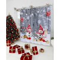 thumbnail image 3 of Merry Christmas Shower Curtains for Bathroom Winter Snowman Gifts Fabric Shower Curtain Set with Hooks, Xmas Balls Holiday Decoration Party Photography Backdrops Background, Waterproof, 72"x84" Long, 3 of 5