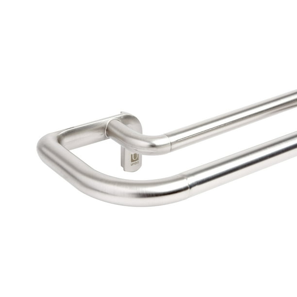 Umbra Twilight 3/4" Brushed Nickel Double Curtain Rod