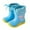 Light Blue, variant on Leozcaa Toddler Rain Boots Baby Kids Yellow Duck Easy-on Rain shoes Children Waterproof Shoes 1-7 Years