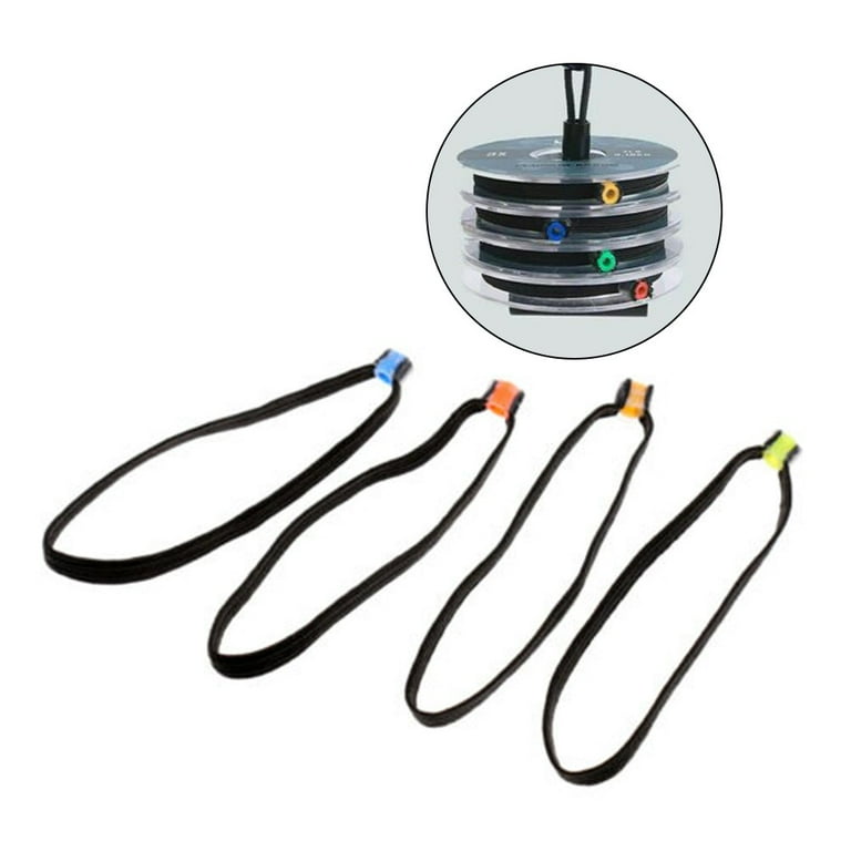 6 Pcs Elastic Tippet Spool Tenders Fly Fishing Tippet Line Leader